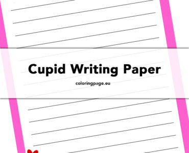cupid writing paper