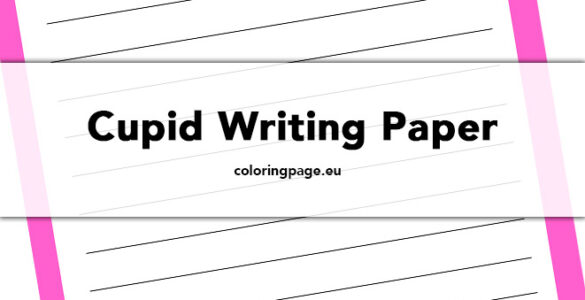 cupid writing paper