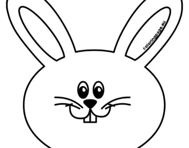 cute bunny face template