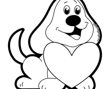 dog with heart