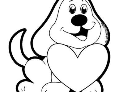 dog with heart