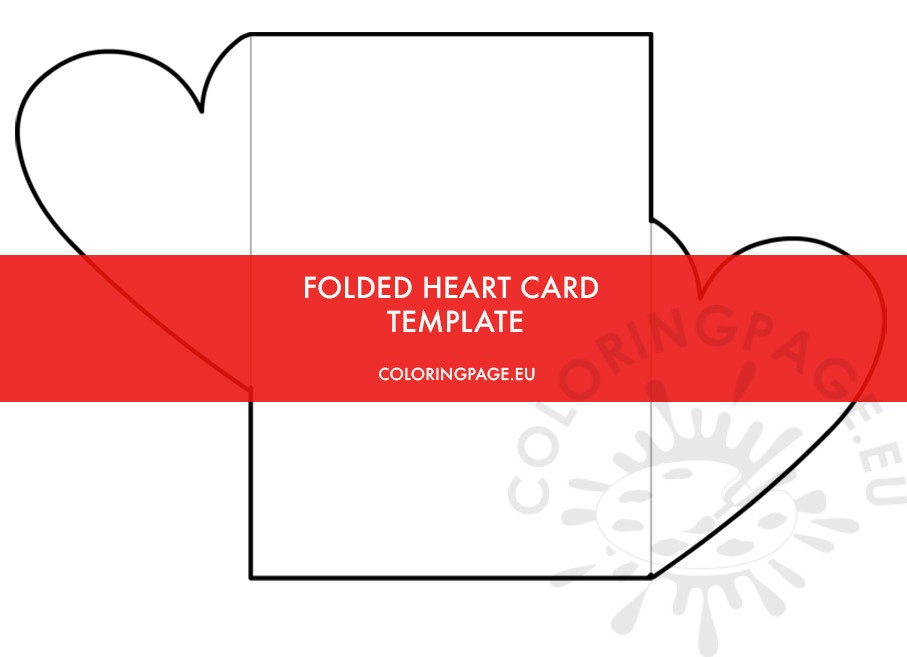 folded heart card