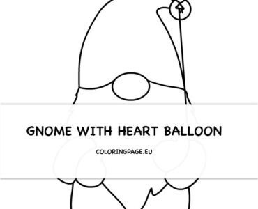 gnome heart balloon