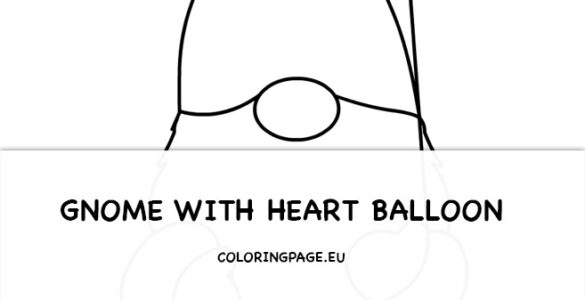 gnome heart balloon