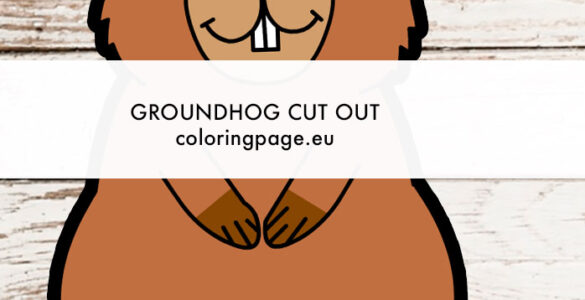 groundhog cut out