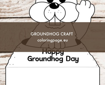 groundhog paper craft