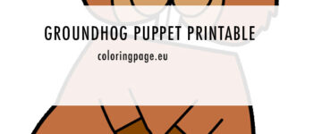 Groundhog puppet printable 9 groundhog puppet craft