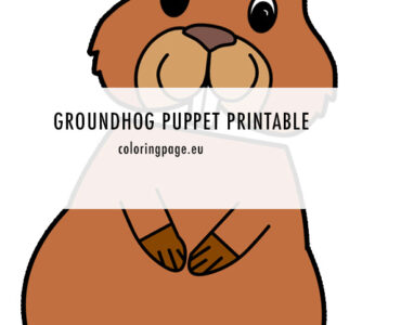 groundhog puppet craft