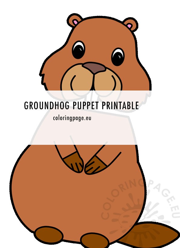 groundhog puppet craft