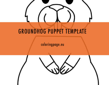 groundhog puppet template