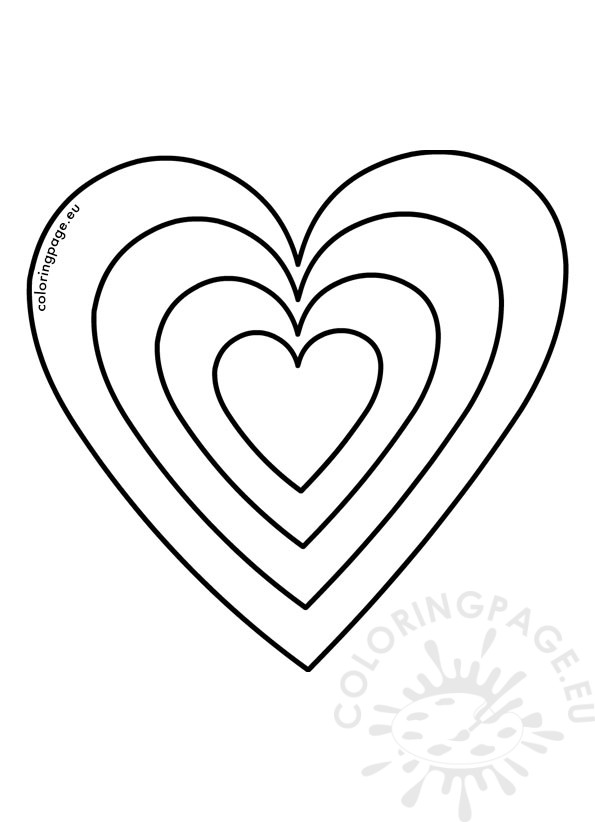 growing heart template