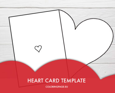 half fold heart card