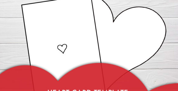 half fold heart card