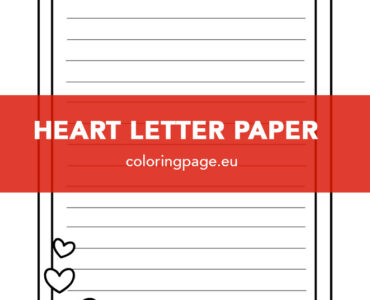 heart letter paper