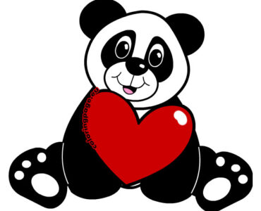 panda heart