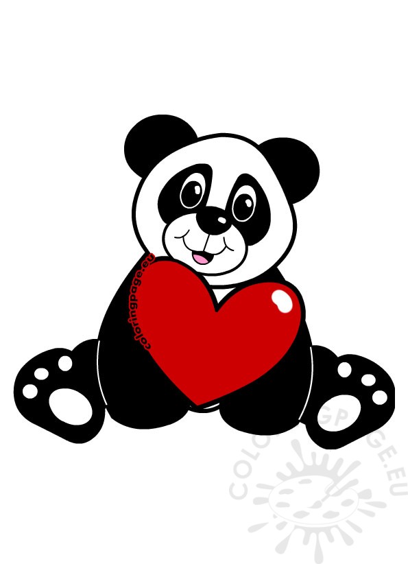 panda heart