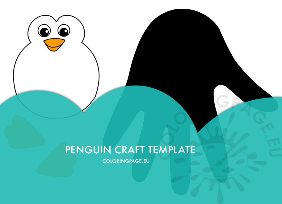 penguin craft template