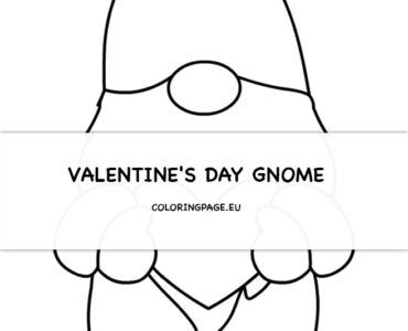 valentines day gnome heart