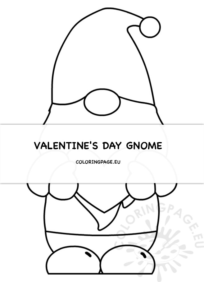 valentines day gnome heart