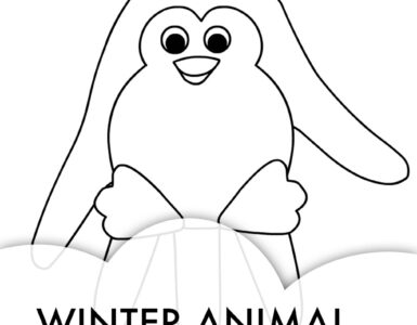 winter animal handprint