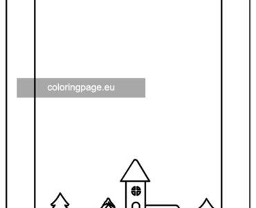 winter landscape border