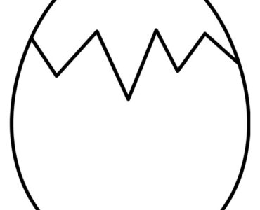 cracked egg shell template