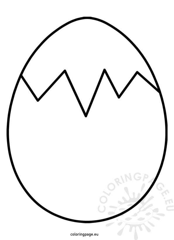 cracked egg shell template