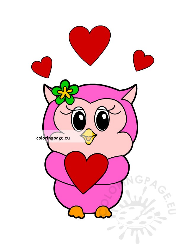 cute owl valentine