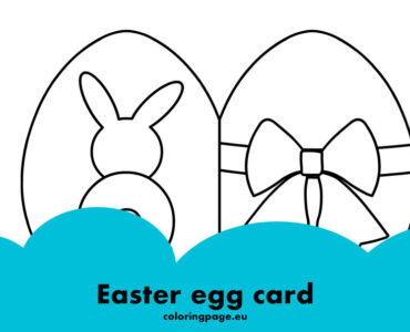 easter egg card abbit