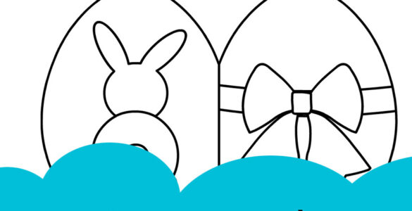 easter egg card abbit