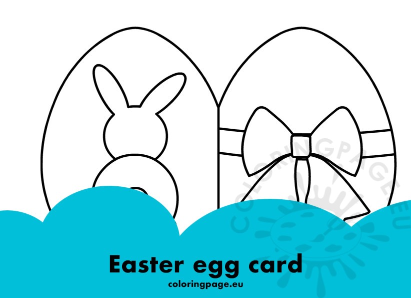 easter egg card abbit