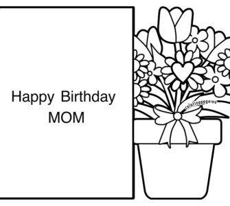 flowers card mom