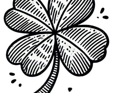 four leaf clover doodle