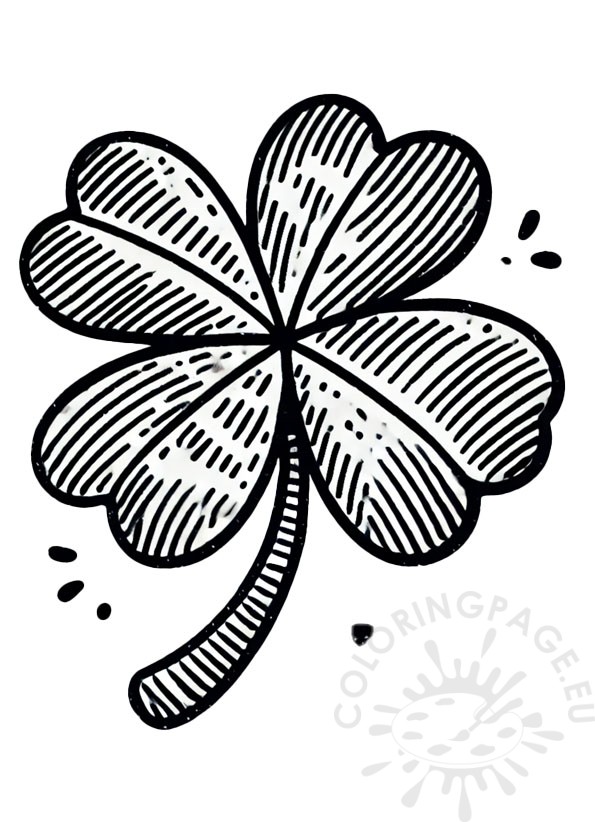 four leaf clover doodle