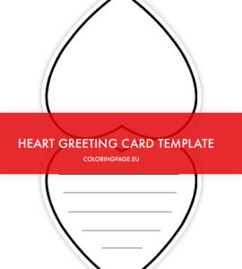 heart shaped greeting card