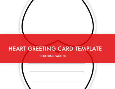 heart shaped greeting card