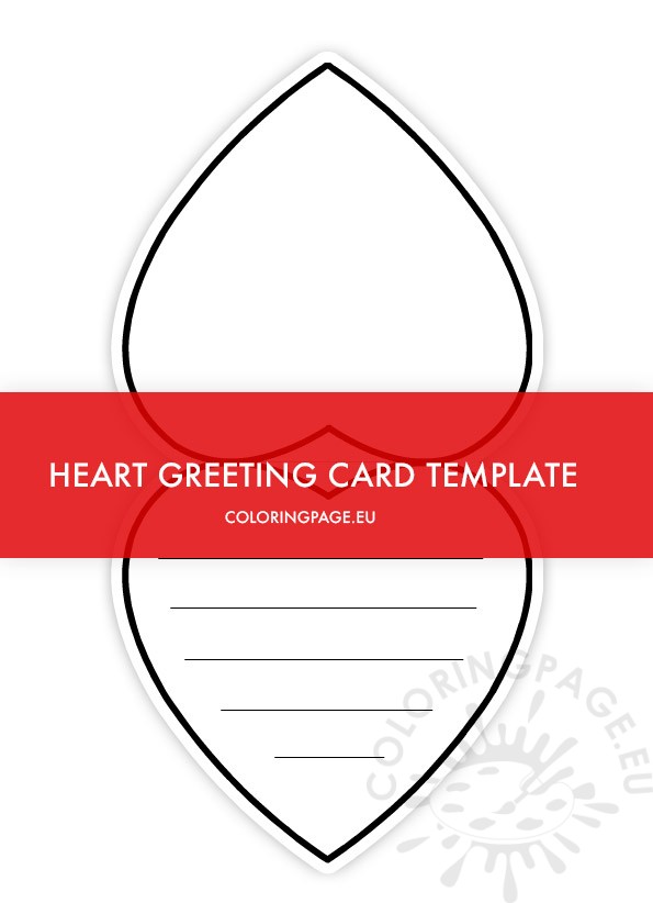 heart shaped greeting card