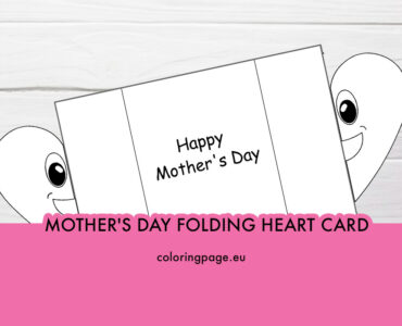 mothers day folding heart card