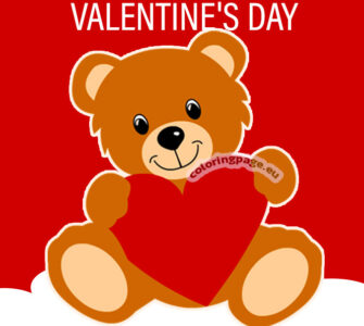 teddy bear valentine card