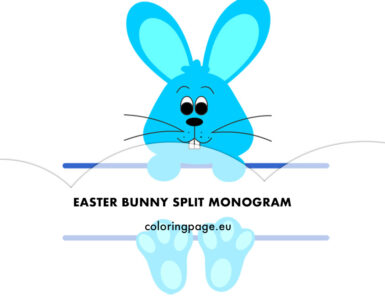 bunny split monogram