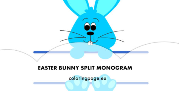 bunny split monogram
