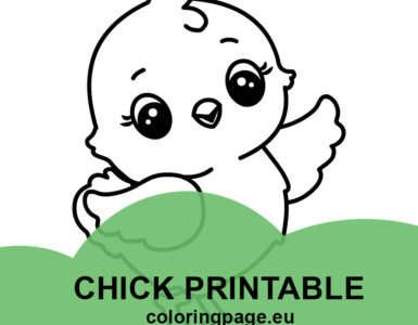 chick printable