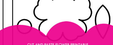 cut paste flower printable