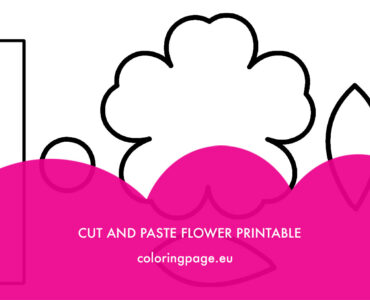 cut paste flower printable