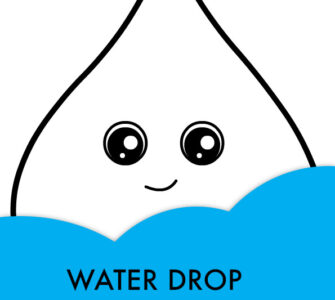 cute water drop