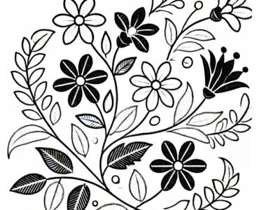 flowers embroidery