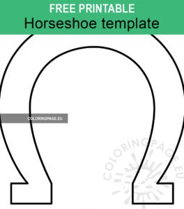 horseshoe template