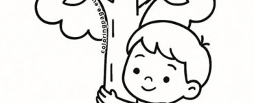 child hugging tree