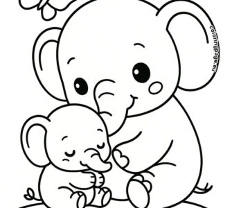 elephant mother baby