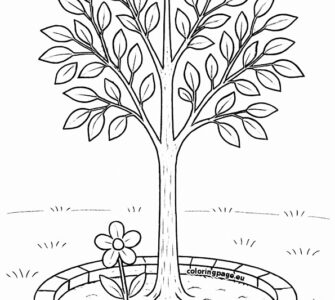 flower bed tree